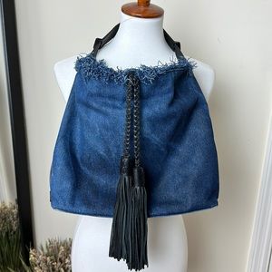 Rebecca Minkoff Blue Isobel Hobo Denim Bag